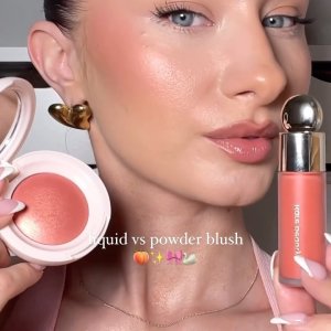 @spacenk’s instagram video of Rare Beauty Soft Pinch Liquid Blush,Rare Beauty Soft Pinch Luminous Powder Blush