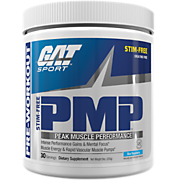 Shop GAT PMP Stimulant Free Pre-Workout - Blue Raspberry (30 Servings) and more