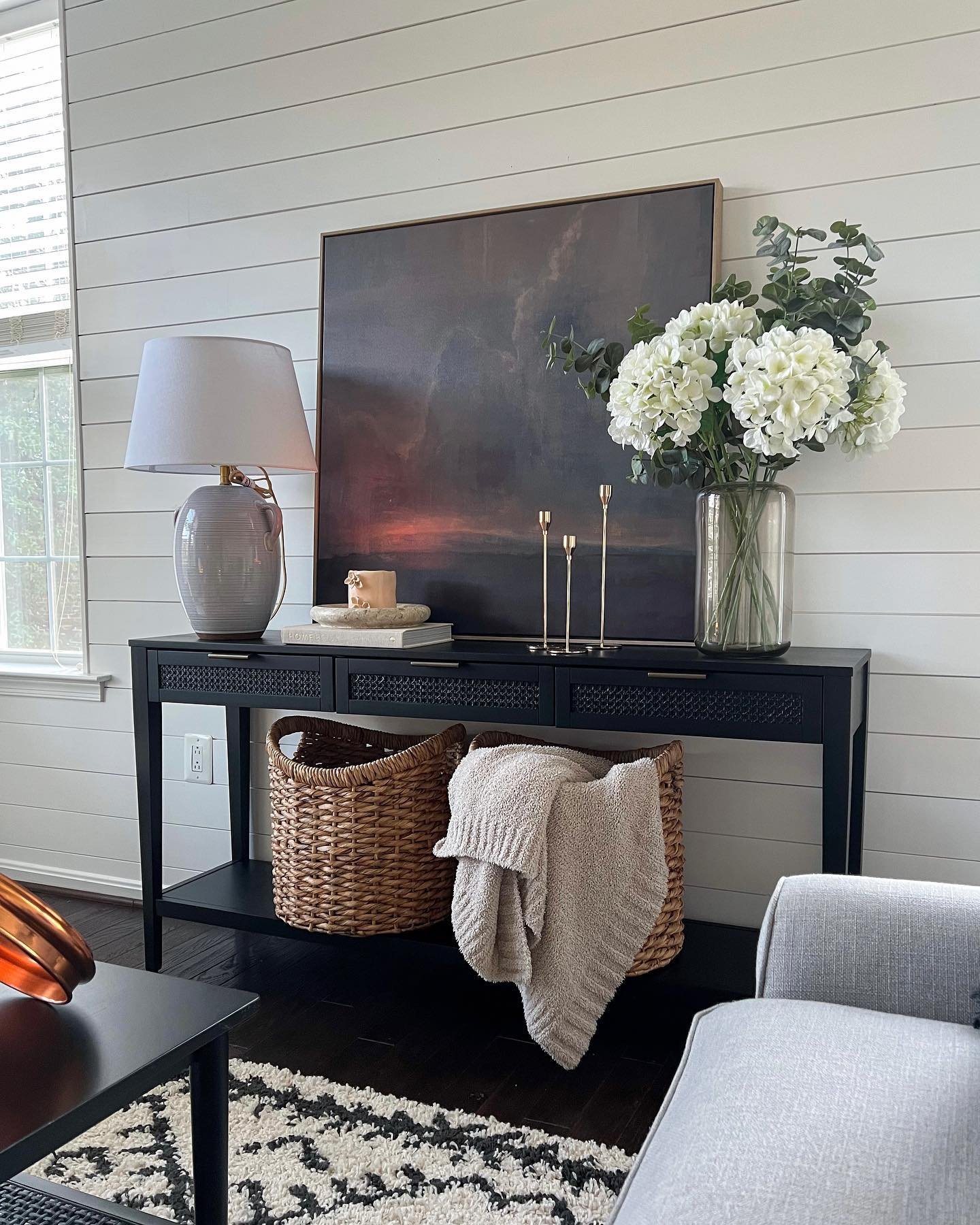 user image by @_letsstayhometogether_, 36&#34; x 36&#34; Moody Landscape Framed Wall Art - Threshold&#8482; designed with Studio McGee