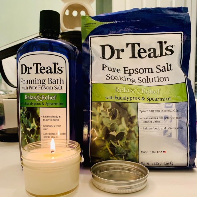 user image by @abundantliferestore, Dr Teal&#39;s Relax &#38; Relief Eucalyptus and Spearmint Foaming Bubble Bath - 34 fl oz