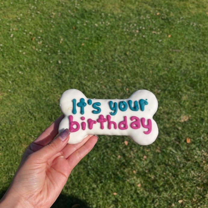 user image by @eizalvarez, Molly&#39;s Barkery Birthday Bones Apple Cinnamon Flavor Dog Treats - 5.89oz