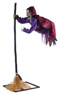 Shop For Living Animated Flying Witch with Light Up Eyes and more