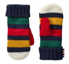 Shop Hudson’s Bay Stripes Mittens, Unisex/Adult, Medium, Navy and more