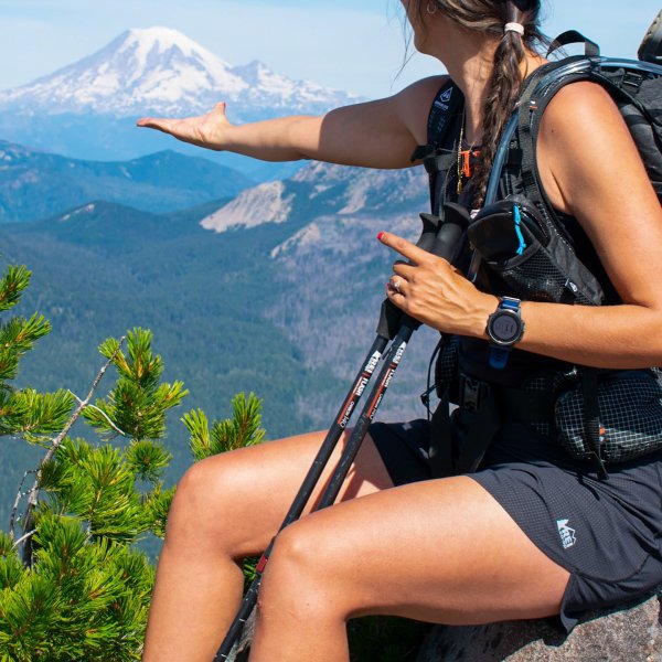 backpacking fishing pole rei Co-op Traverse Shocklight Trekking  Trail running or navigating a boulder field Why the REI Trail 25