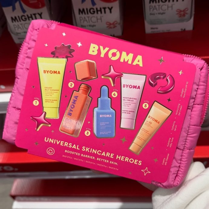 user image by @takingontarget, BYOMA Universal Skincare Heroes Gift Set with Makeup Bag - 5pc
