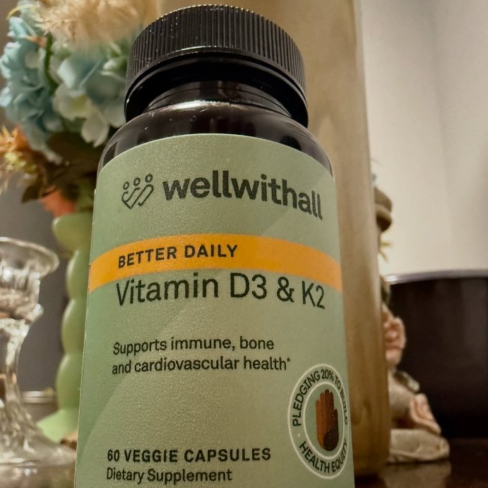 user image by @the.mikieffect, WellWithAll Vitamin D3 &#38; K2 Capsules - 60ct
