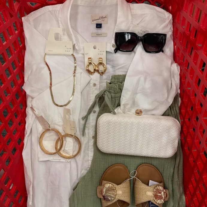user image by @_targetxbri, Women&#39;s Nesryn Raffia Shell Ornament Slide Sandals - Universal Thread&#8482; Tan