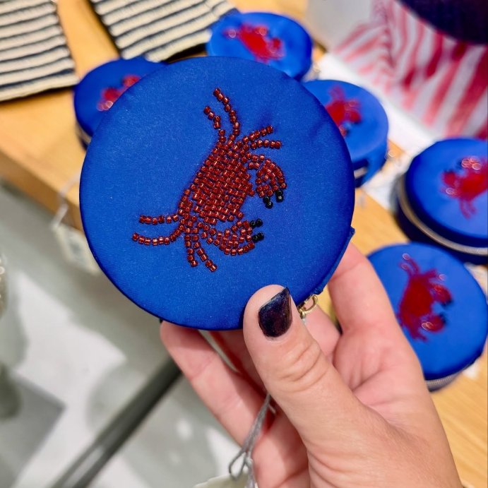 user image by @trendyfavefinds, Small Round Crab Travel Jewelry Organizer - A New Day&#8482; Blue/Red