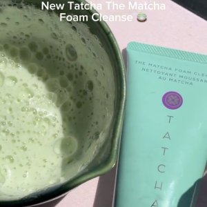 @spacenk&rsquo;s instagram video of Tatcha Matcha Foam Cleanse