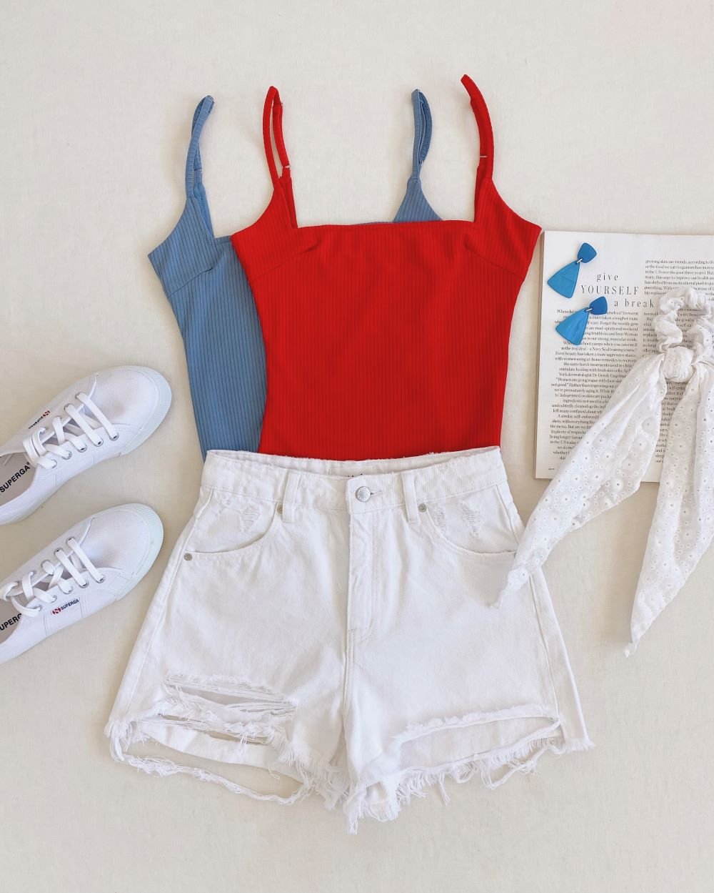 Red white and blue best sale cute outfits