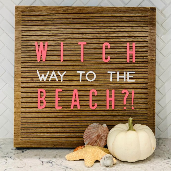 user image by @shellyeahbeaches_, 14&#34;x 14&#34; Wood Letter Board Brown - Threshold&#8482;: MDF Traditional Typography Wall Sign Panel, No Battery Required