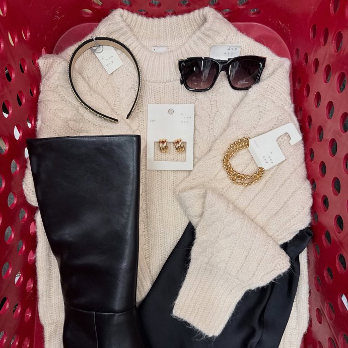 user image by @_targetxbri, Women's Cabled Sweater - A New Day™