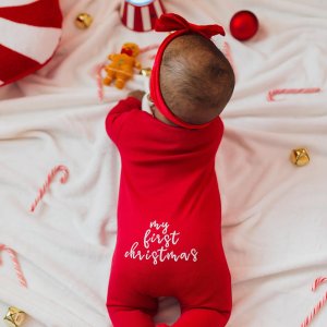 My First Christmas Baby Christmas Pajamas Pottery Barn Kids