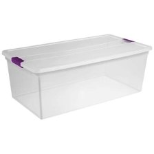 Shop Sterilite ClearView Storage Box with Latched Lid, 104-L and more