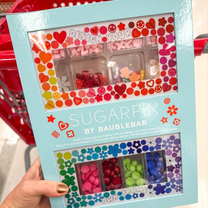 user image by @targettakesmypaycheck, SUGARFIX by BaubleBar 2ct Embellished Frame Craft Kit Gift