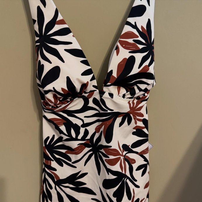 user image by @heyitsmenishab, Women's Ring-Front Medium Coverage One Piece Swimsuit - Shade & Shore™ Multi Floral Print