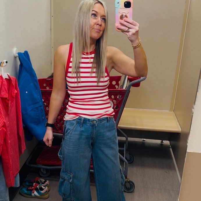 user image by @educationaesthetics, Women's Slim Fit Ribbed Tank Top - A New Day™