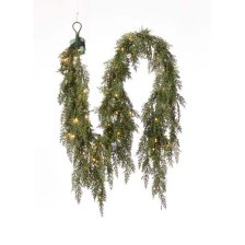 Shop CANVAS Pre-Lit Ashford Cedar Garland, 6-ft and more