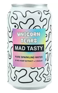 Shop MAD TASTY Unicorn Tears Hemp Extract Sparkling Water and more