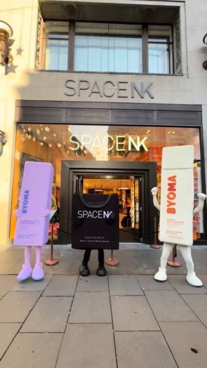 @spacenk’s instagram video of BYOMA Hydrating Milky Moisturiser,BYOMA Creamy Jelly Cleanser