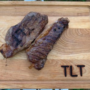 Monogrammed Steak Branding Iron & Carving Board