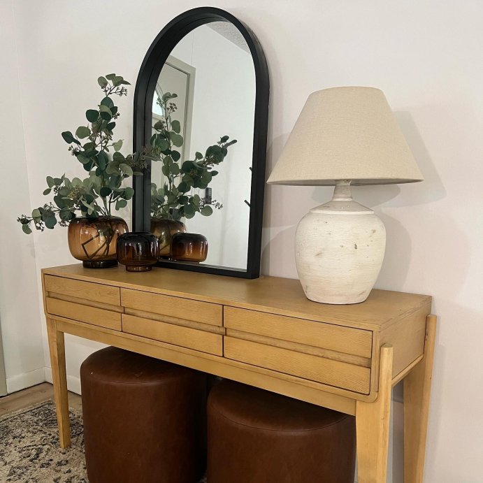 user image by @crystalmariechiasson, Herriman Wooden Console Table with Drawers - Threshold™ designed with Studio McGee