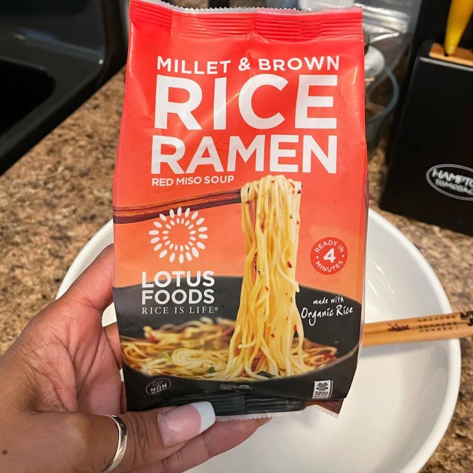 user image by @foodiebae_mariakay, Lotus Foods Gluten Free and Vegan  Millet and Brown Rice Ramen 2.8-oz.