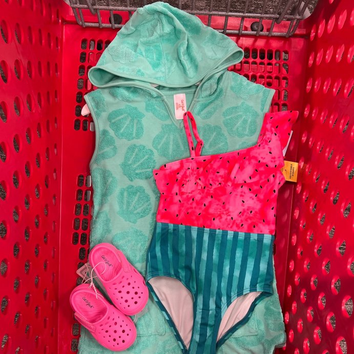 user image by @targetbayareafinds, Girls&#39; Fruit Printed One Piece Swimsuit - Cat &#38; Jack&#8482;