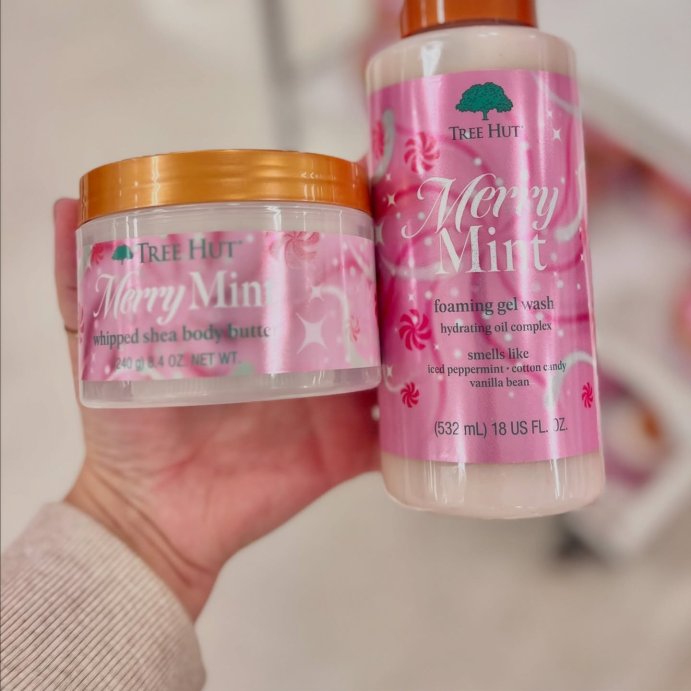 user image by @momlifeandstylefinds, Tree Hut Whipped Body Butter - Merry Mint - 8.4oz