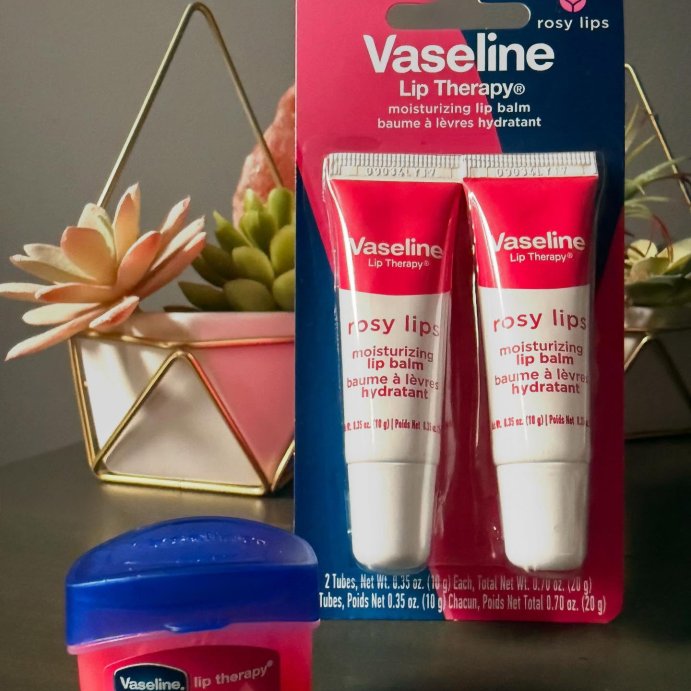 user image by @alb11722, Vaseline Lip Therapy Travel Size Rosy Lip Balm - 2pk
