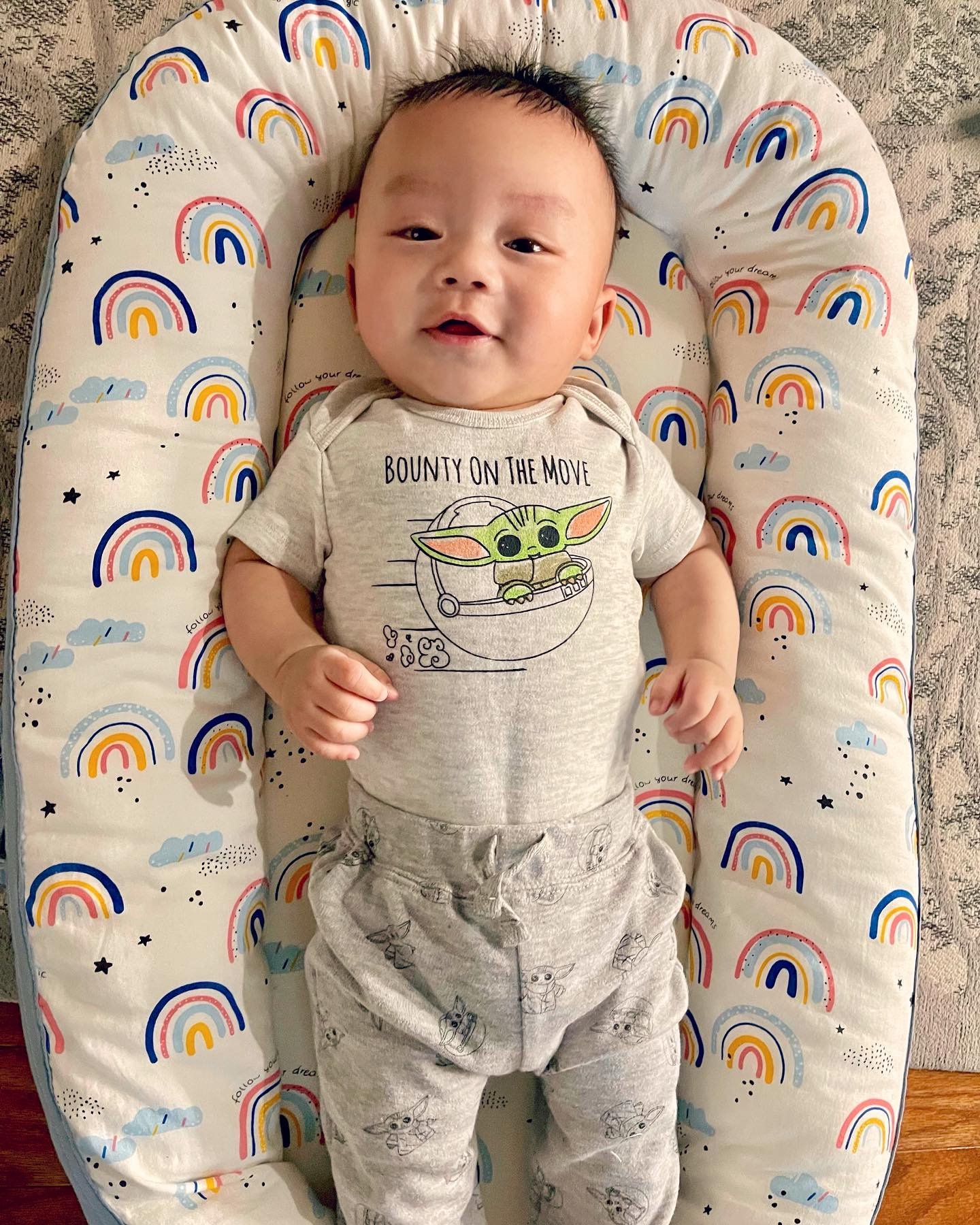 user image by @pham.life, Baby Boys' 5pk Star Wars Baby Yoda Short Sleeve Top and Bottom Set - Gray/Green