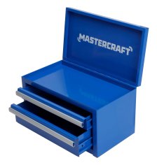 Shop Mini coffre à outils à 2 tiroirs Mastercraft, bleu and more