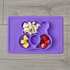 Shop Care Bear Purple Happy Mat by ezpz - Land Of Nod Plates & Utensils - Kids & Baby Furniture, Bedding and Toys and more