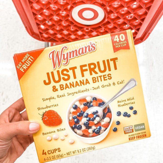 user image by @targettakesmypaycheck, Wyman&#39;s Just Fruit Frozen Wild Blueberries Strawberries and Banana Bites - 4ct/9.2oz