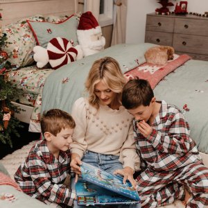 Stewart Plaid Flannel Kid Pajama Set