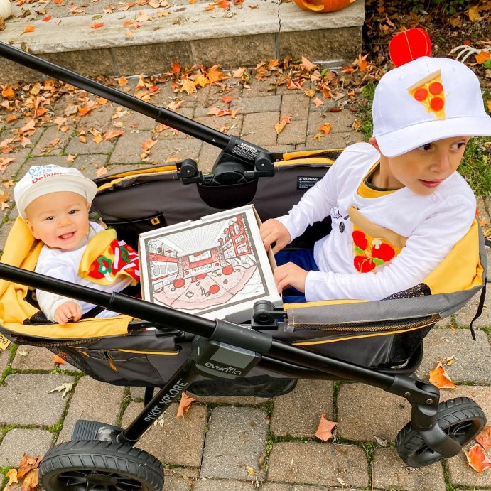 user image by @liamheartspaws, Evenflo Pivot Xplore All-Terrain Double Stroller Wagon