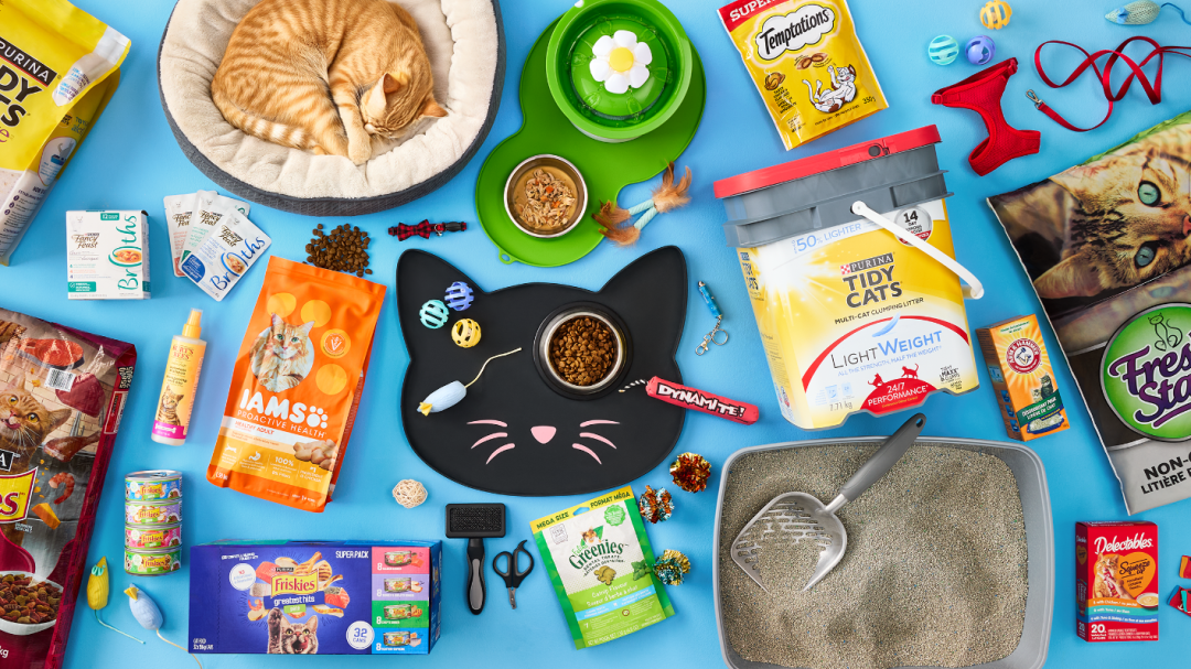 Shop Pelle à litière en métal So Phresh avec prise conf, Lit rond texturé pour chats Petco, rebords renforc, Napperon en silicone en forme de tête de chat Petc, Nourriture sèche pour chats adultes IAMS Proactive, Nourriture humide pour chats adultes Purina Friski, Litière Poids Plume Purina Tidy Cats 24/7 Performa, Fontaine à chat en forme de fleur Catit, ensemble , Harnais et laisse en filet pour chats Petco, régla, Désodorisant de litière pour chats Arm & Hammer, c, Gâterie dentaire pour chats à saveur d'herbe à cha and more