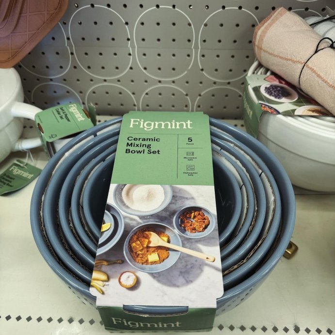 user image by @allthingspaigey, 5pc Earthenware Ceramic Mixing Bowl Set - Figmint™