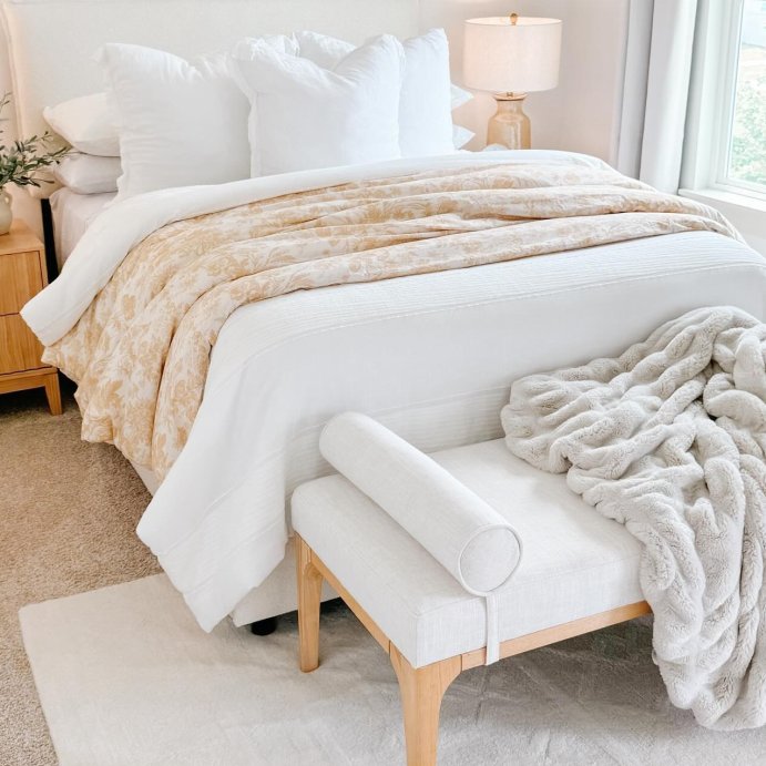 user image by @our_sweet_haven, Heavyweight Linen Blend Duvet Cover & Pillow Sham Set - Casaluna™
