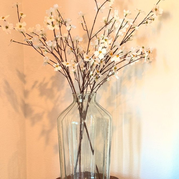 user image by @liz957, Ribbed Glass Decorative Flower Vase - Hearth & Hand™ with Magnolia