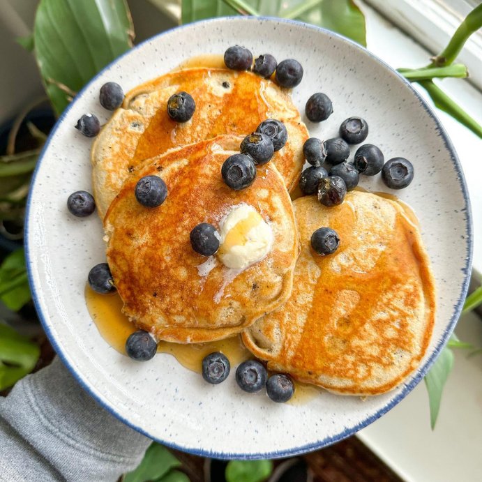 user image by @goodeatswithchlo_, Kodiak Power Cakes Blueberry Flapjack and Waffle Mix - 18oz