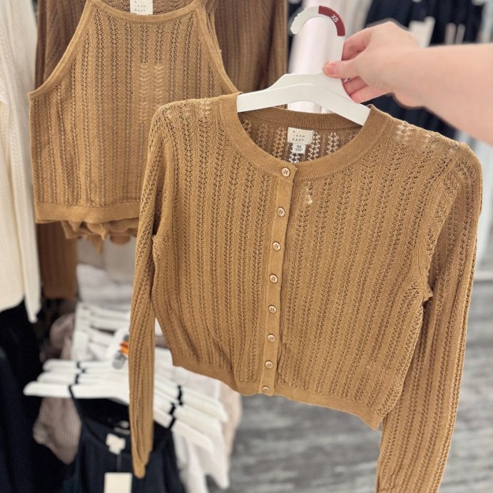 user image by @targetrunwithbri, Women's Pointelle Cardigan - A New Day™