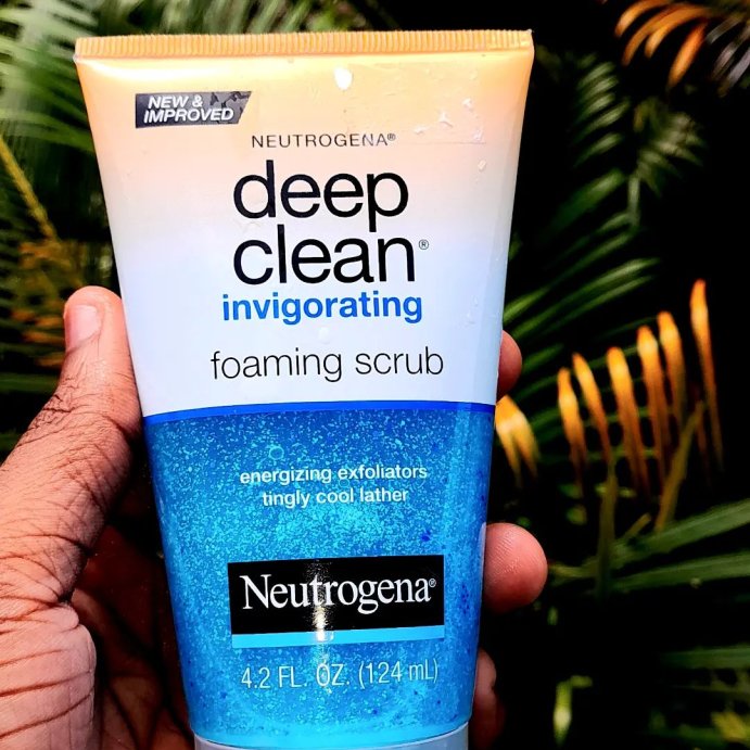 user image by @_badguykev, Neutrogena Deep Clean Invigorating Foaming Facial Scrub with Glycerin - 4.2 fl oz
