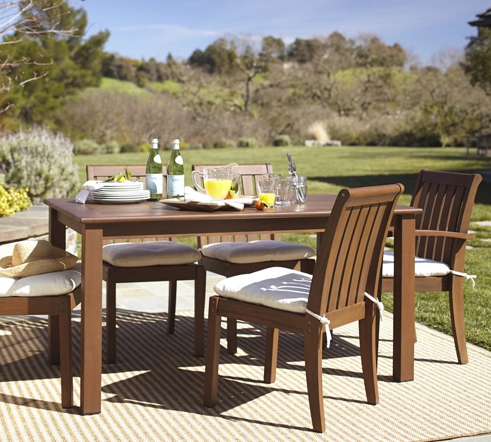 Pottery barn best sale teak chairs