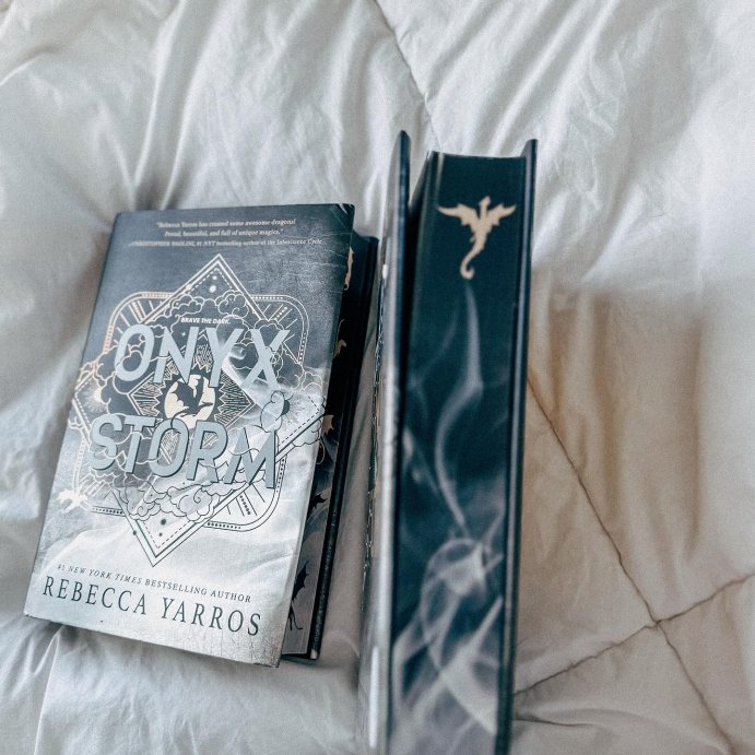 user image by @seekingmynextread, Onyx Storm - by Rebecca Yarros (Hardcover)