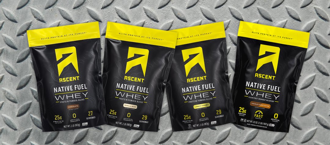 Shop Ascent Protein Native Fuel Whey Protein Blend - Chocolate (27 Servings), Ascent Protein Native Fuel Whey Protein Blend - Vanilla Bean (29 Servings), Ascent Protein Native Fuel Whey Protein Blend - Lemon Sorbet (29 Servings), Ascent Protein Native Fuel Whey Protein Blend - Chocolate Peanut Butter (27 Servings) and more