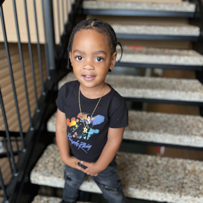 user image by @thaguykarri, Toddler Boys' Merch Traffic Prince Short Sleeve T-Shirt - Black