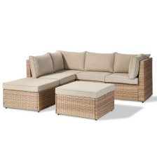 Shop CANVAS Baysville Square Modular Outdoor Patio Conversation Sectional Set with Water/Fade Resistant Cushions, 6-pc and more