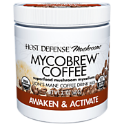 Shop Host Defense Mushrooms MycoBrew Coffee Powder - Organic Superfood Mushroom Mycelium - Awaken & Active (20 Servings) and more