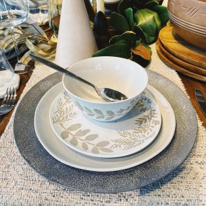 Pewter Metal Charger | West Elm